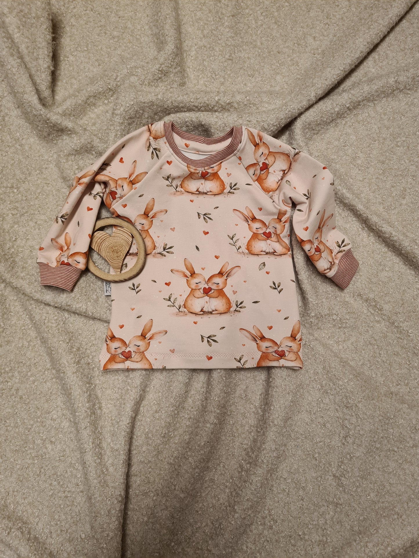 Basic Shirt Hasenliebe Gr. 74