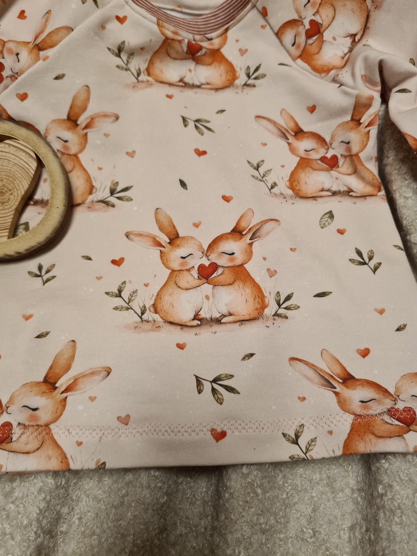 Basic Shirt Hasenliebe Gr. 74
