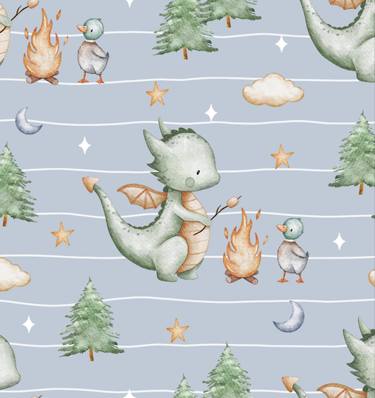 Drache-Ente-Beim-Lagerfeuer