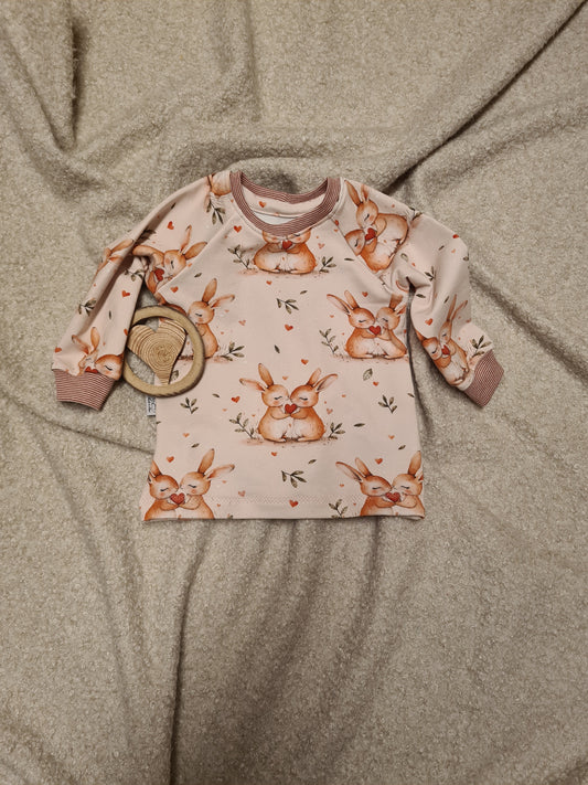 Basic Shirt Hasenliebe Gr. 74