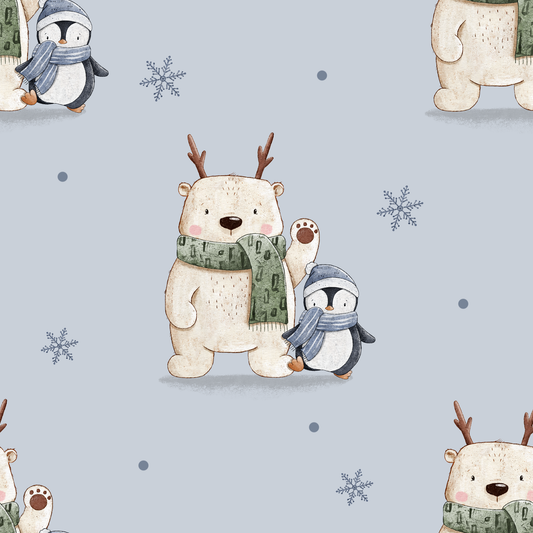 Eisbär und Pinguin